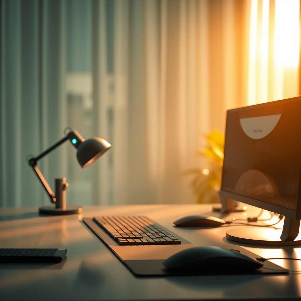 A streaming background with subtle, diffused RGB lighting creating an ambient glow behind the streamer, not a harsh light.