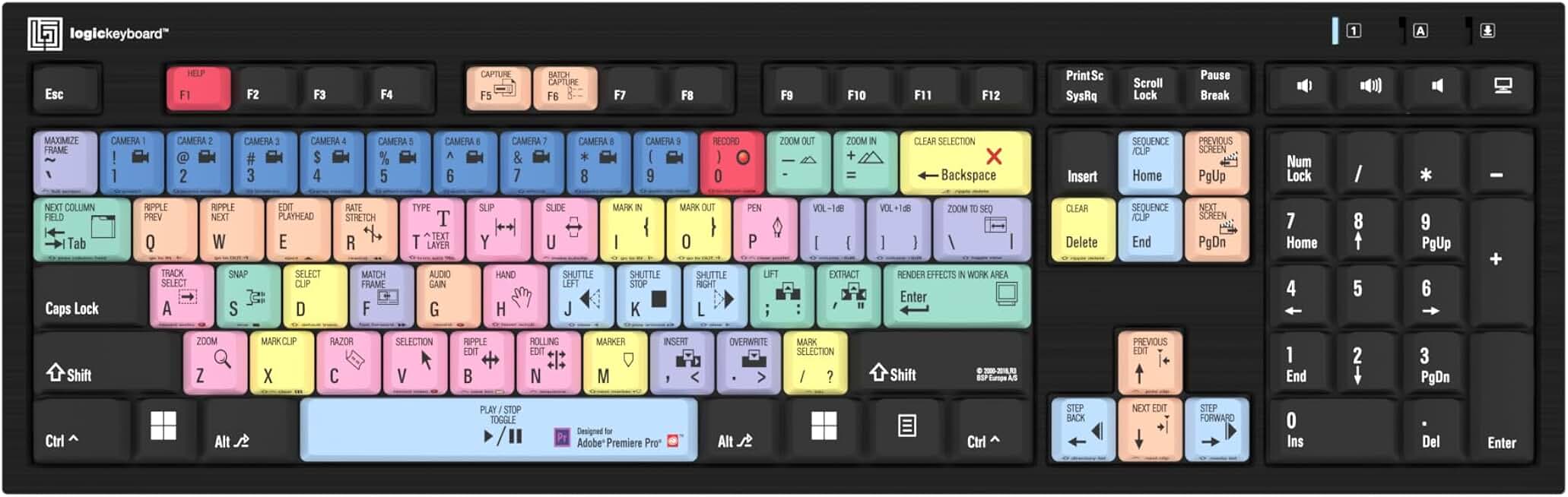 Logickeyboard Slimline for Premiere Pro