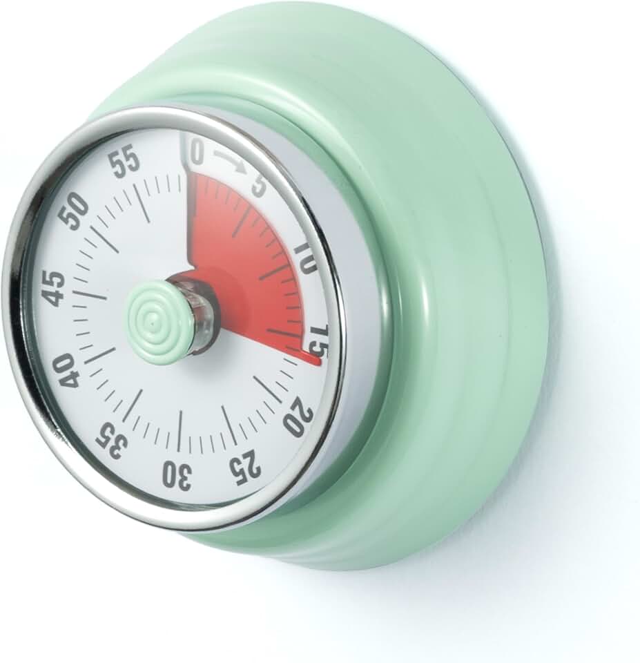 60-Minute Magnetic Visual Timer, Silent Operation and No Battery Needed, Time Management Tools for Kitchen, Homeschool D