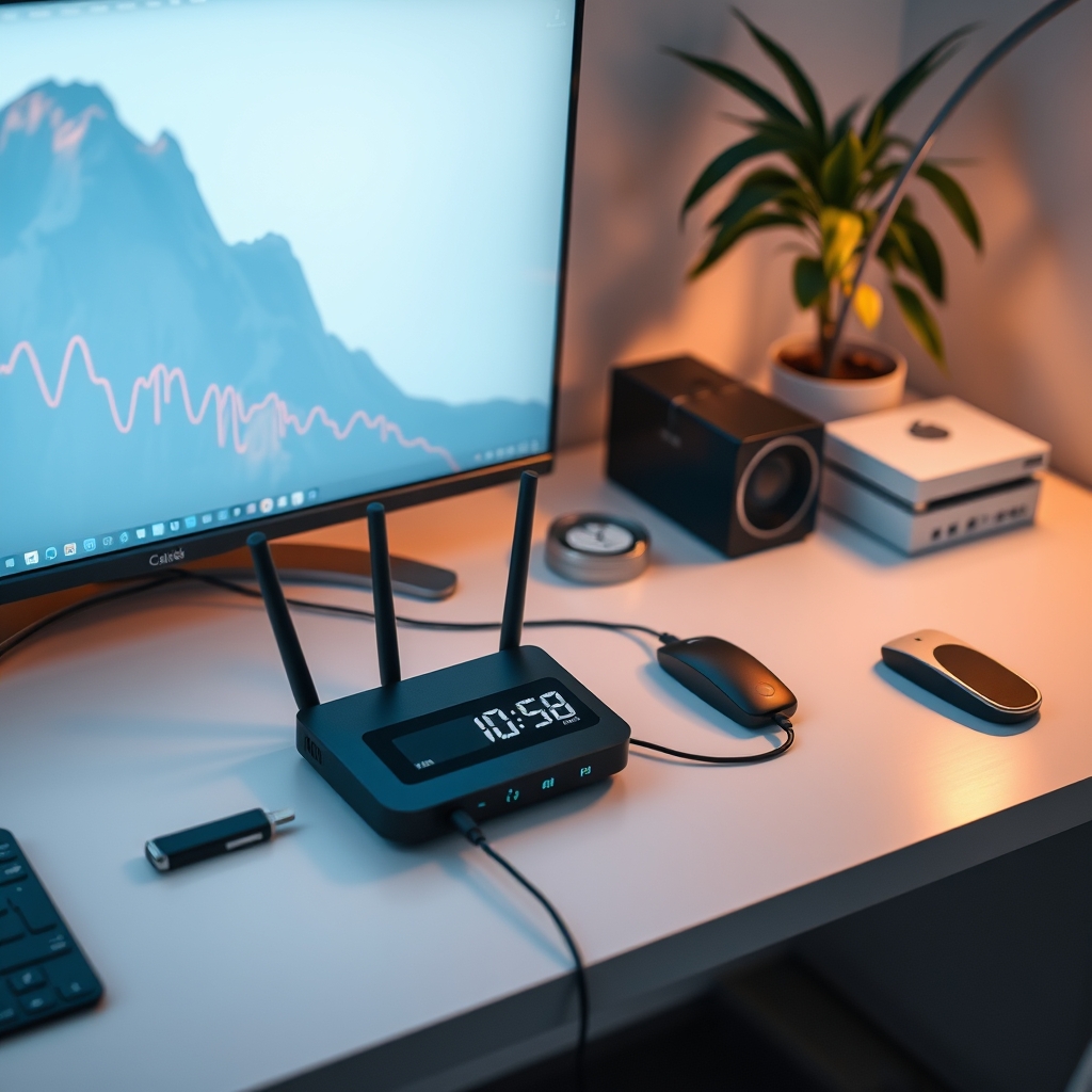 Optimized smart clock placement on a clean desk