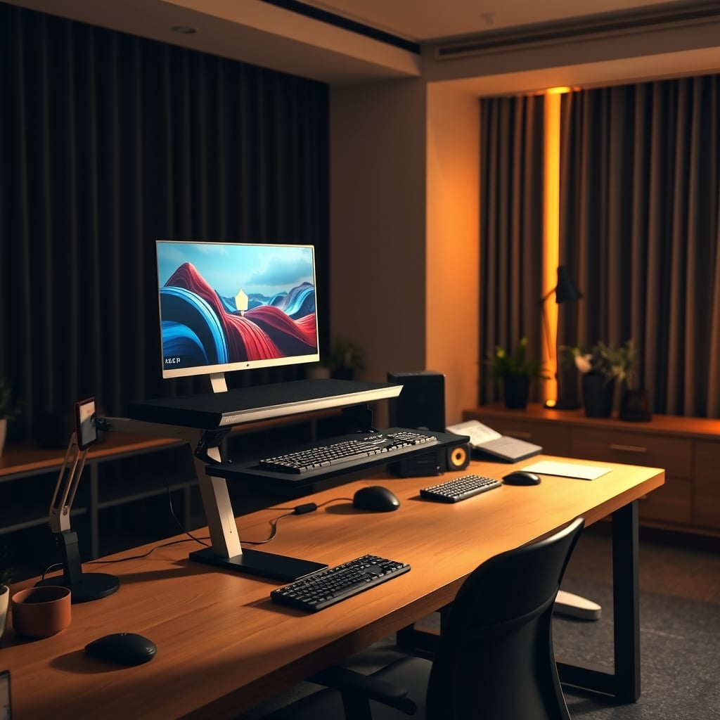 Ergonomic Standing Desk Setup