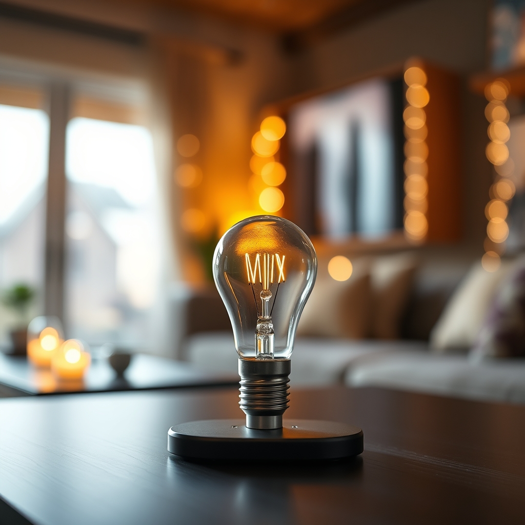 A living room bathed in a warm, inviting smart home lighting scheme, showcasing how different color temperatures influence mood and aesthetics.