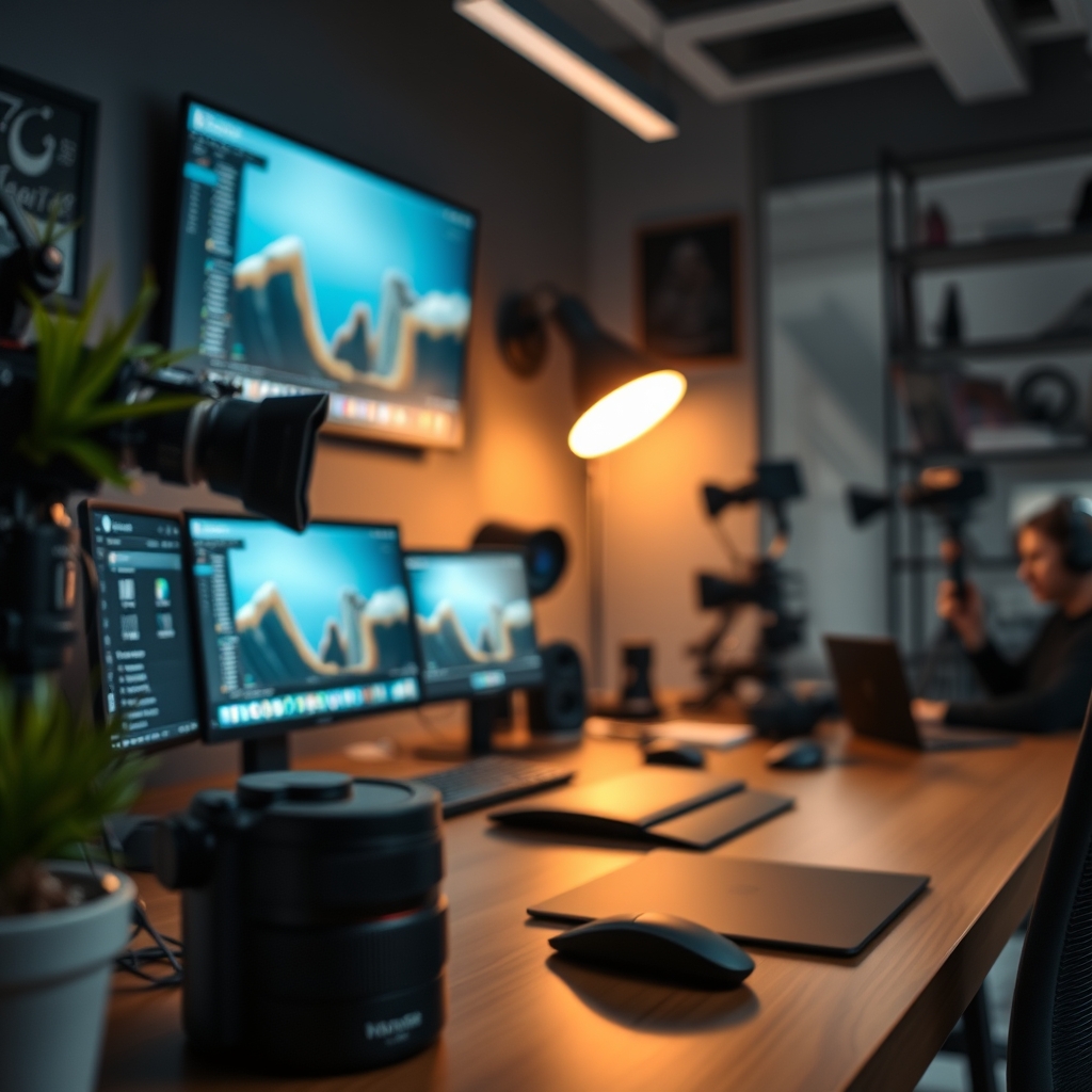 Product shot setup using an APS-C mirrorless camera, showcasing effective depth of field that keeps both product and contextual background elements sharp